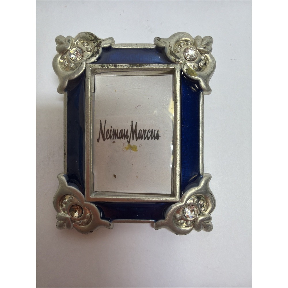 Jay Strongwater 2" Picture Frame Swarovski Neiman Marcus Pin & Stand